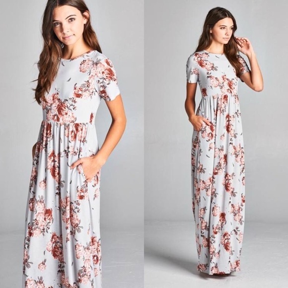 New Emma Rose Side Pocket Floral Maxi 3x - Picture 3 of 3